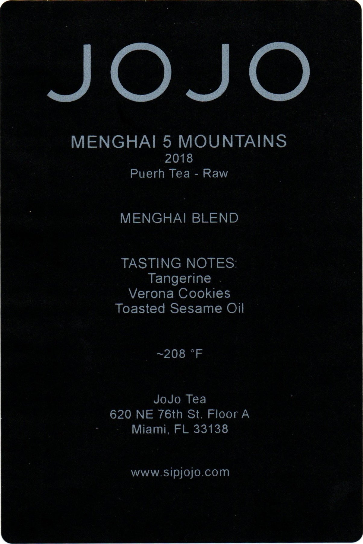 2018 Menghai 5 Mountains